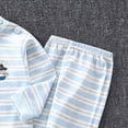 thumbnail image 5 of masbird Little Girls Boys Pajamas Sets Baby 2Pcs Cotton Pjs Kids Long Sleeve Sleepwear 6-12 Months 12-24 Months 2t 3t 4t 5t 6t 7t 8t 9t Children(Blue,6-12 M), 5 of 6
