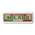 thumbnail image 1 of Italy Computer Mouse Pad, Grunge Art Rustic Sign Written Welcome to Milan Phrase in Italian Language, Rectangle Non-Slip Rubber Mousepad Large, 31" x 12", White and Multicolor, by Ambesonne, 1 of 2