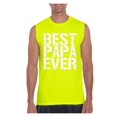 thumbnail image 1 of Mens Best Papa Ultra Cotton Sleeveless T-Shirt, 1 of 5