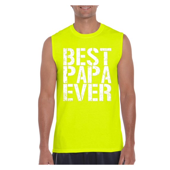 Mens Best Papa Ultra Cotton Sleeveless T-Shirt