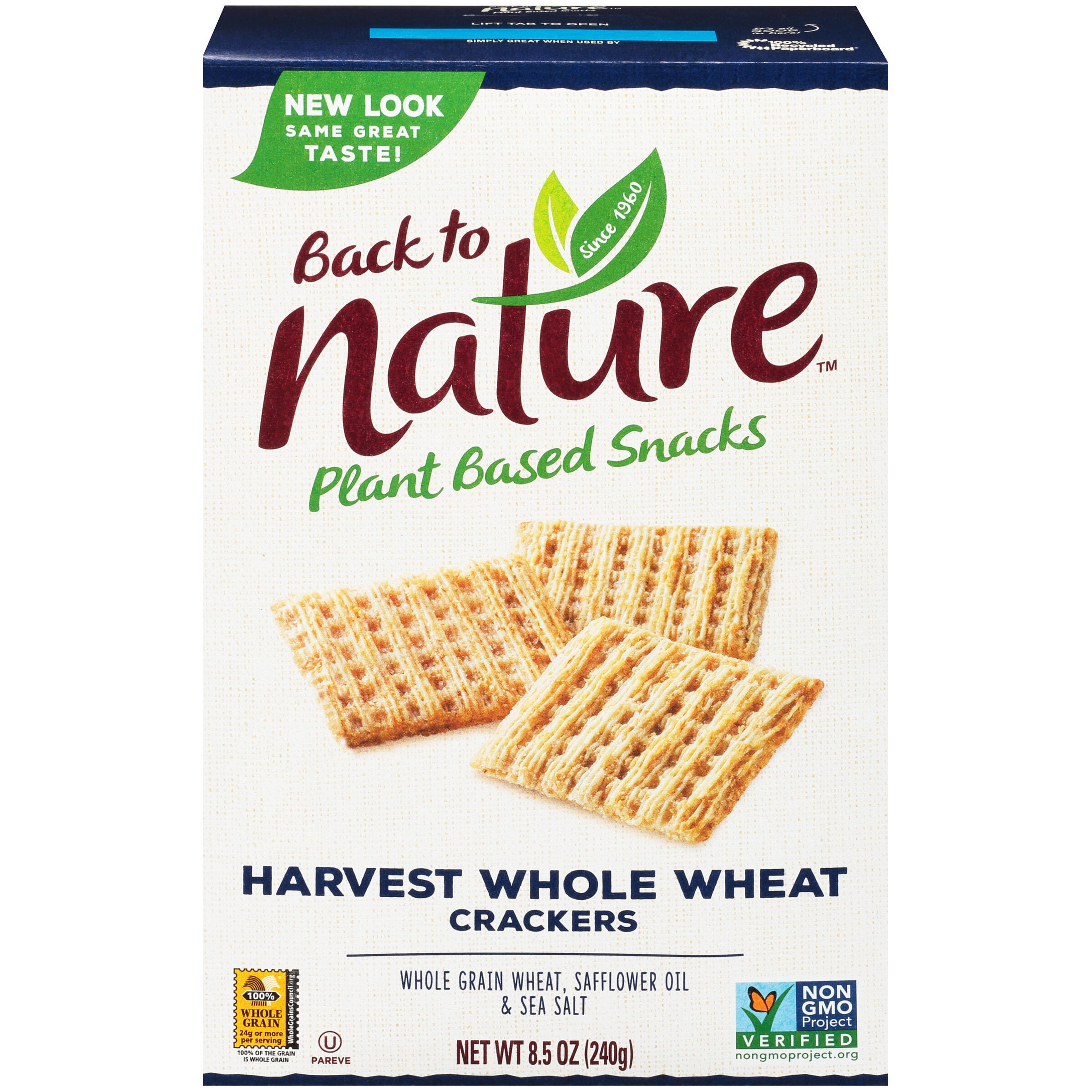 Back To Nature Plant Based Snacks Harvest Whole Wheat Crackers 8 5 Oz Box Walmart Com Back To Nature Plant Based Snacks Harvest Whole Wheat Crackers 8 5 Oz Box Walmart Com