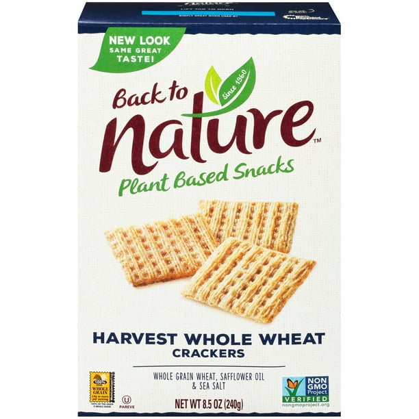 Back to Nature™ Plant Based Snacks Harvest Whole Wheat Crackers 8.5 oz