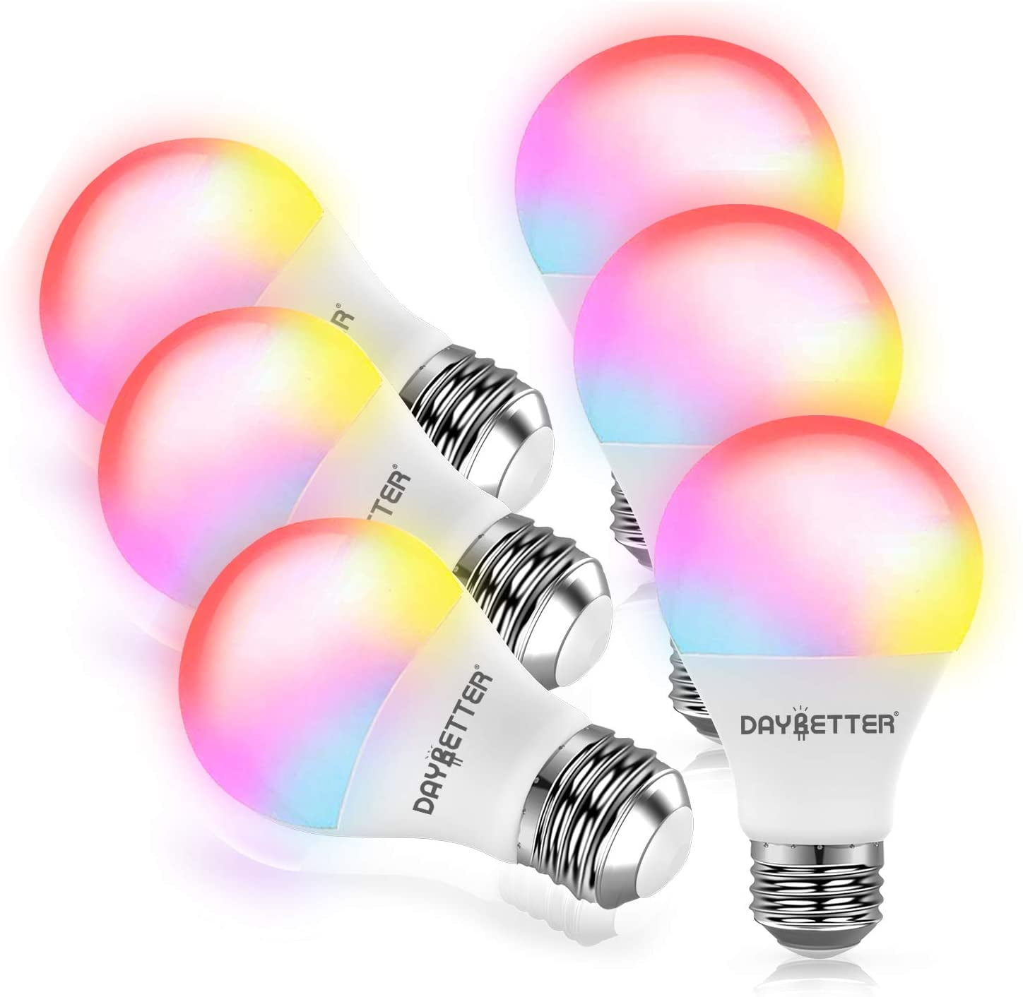 Daybetter Smart Light Bulb Rgbw Wi Fi Color Changing Led Bulbs Compatible With Alexa And Google