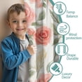 thumbnail image 3 of Blackout Kids Curtains,Pioneer Flower Floral Print Pattern Childrens Insulated Curtains Set Of 2,Bedroom Essentials,Toddler Room Decor 42"x84", 3 of 5