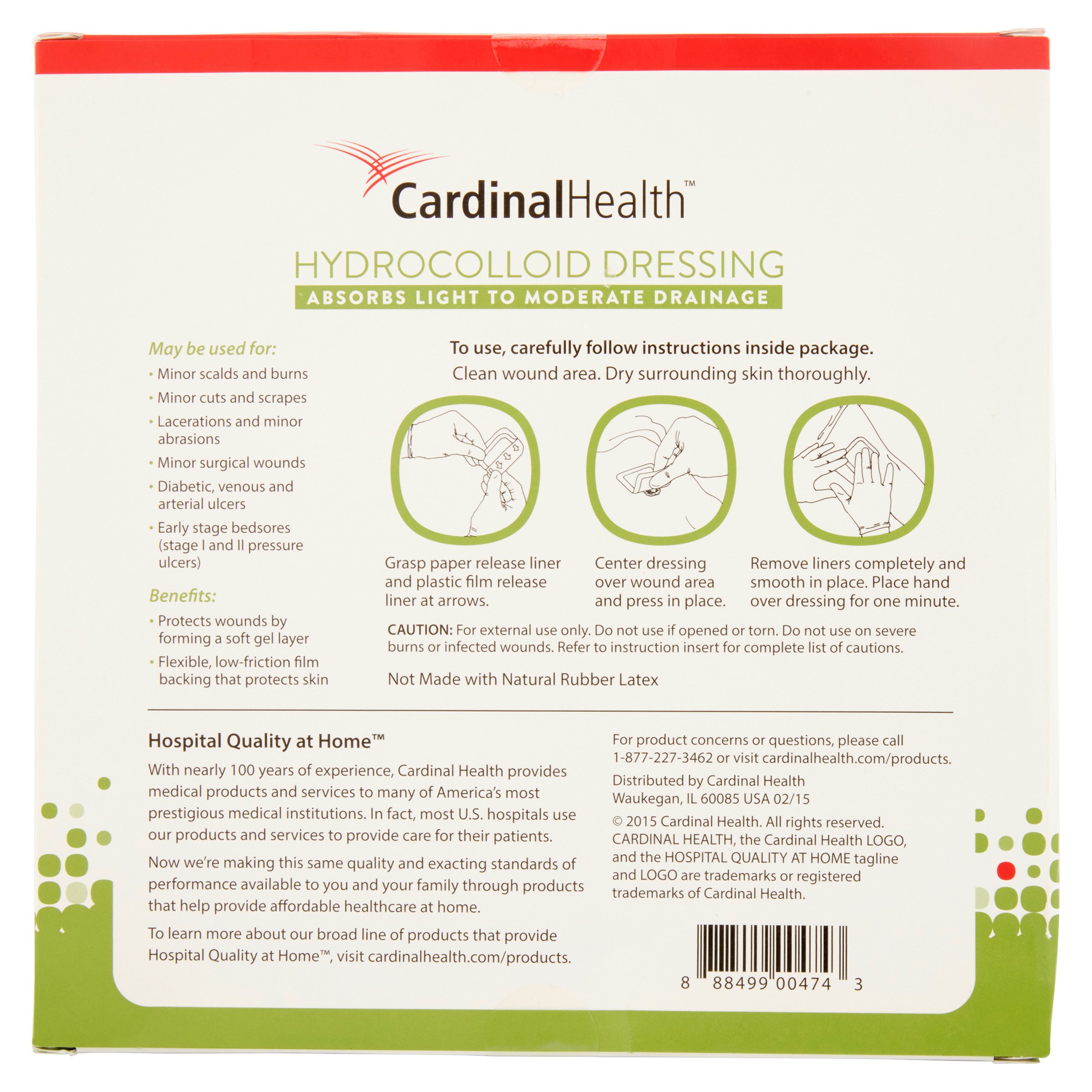 Cardinal Health Hydrocolloid Dressing 5 Count