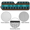 thumbnail image 6 of Yuyamidu Blue Aztec Windshield Sunshade for Wrangler Rubicon Sahara TJ JK JKU 2 & 4 Door Southwestern Tribal Car Sun Shade Blocks UV Rays and Keep Vehicle Cool, 6 of 7