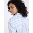 thumbnail image 3 of U.S. Polo Assn. Women's Relaxed Long Sleeve Stripe Button Down Shirt, Sizes XS-XL, 3 of 5