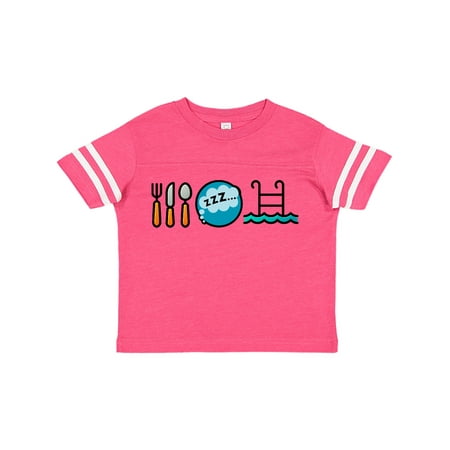 

Inktastic Swimming Eat Sleep Swim Gift Toddler Boy or Toddler Girl T-Shirt