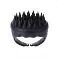 thumbnail image 2 of Peine de silicona para lavado de cabello masajeador de cabeza de Ndcxsfigh cuero cabelludo herramienta de limpieza de cabello (negro), 2 of 8