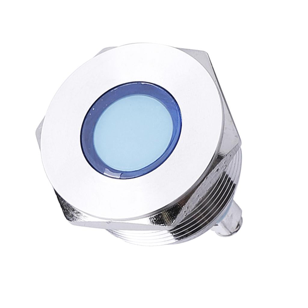 NEW Waterproof LED Metal indicator light Φ22mm Signals Power supply work lights 