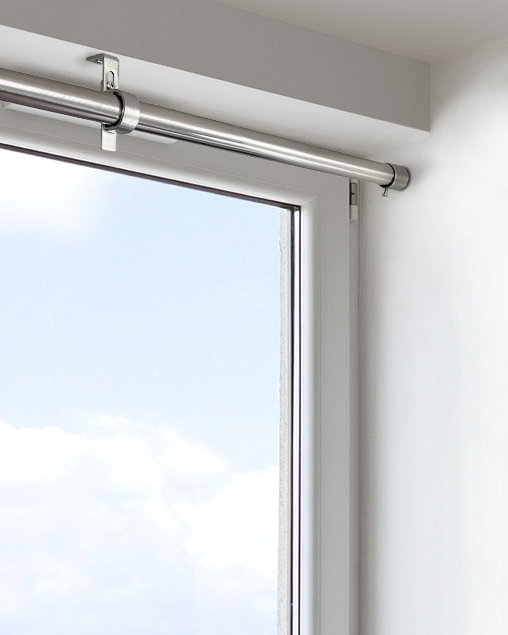 Lumi Home Furnishings 1" Ceiling/wall end bracket Brushed Nickel