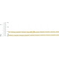 thumbnail image 4 of Floreo 10k Yellow Gold 2.5mm Solid Figaro Chain Link Necklace - 20 inch, 4 of 6