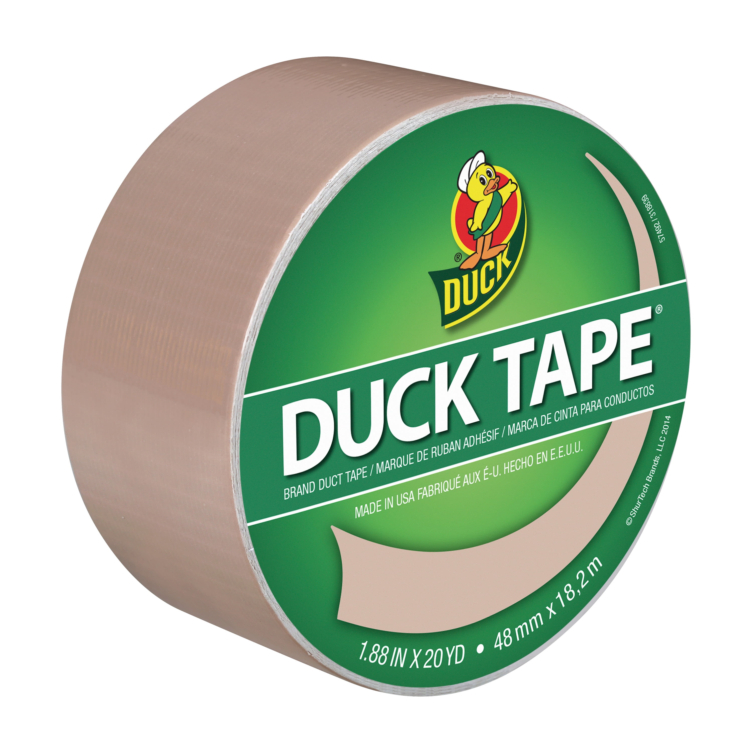 Duck Tape Brand 1.88 in. x 20 yd. Beige Color Duct Tape