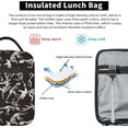 thumbnail image 5 of Dino Dinosaur Skeleton Halloween Portable Lunch Bag Insulated Lunch Box Reusable Totes For Women Men Work Picnic Camping, 5 of 6