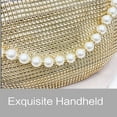 thumbnail image 5 of Rhinestone Pearl Handle Clutch for Wedding Party Women Girl Evening Bag with Chain Banquet Purse Female Cocktail Handbag, 5 of 21