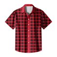 thumbnail image 4 of Yiaimeir Men's Casual Short-sleeved Shirt Slim Fit Stylish Men's Hawaiian Print，Size M-3XL, 4 of 5