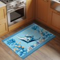 thumbnail image 3 of Summer Coastal Washable Small Entryway Area Rugs 2'x3', Ocean Stingray Blue Starfish Nautical Coral Low Pile Throw Rug Non-Slip Sturdy Edge Binding Carpet for Front Door Floor Room Entry, 3 of 9