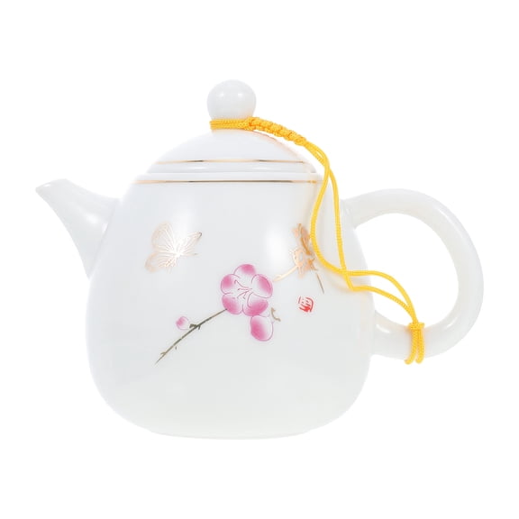 Tersarium 250ML Ceramic Teapot Chinese Tea Kettle Decorative Porcelain Teapot Vintage Tea Kettle Coffee Cups for Drinking Tea Latte Water