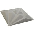 thumbnail image 6 of Ekena Millwork 19 5/8"W x 19 5/8"H Diamond EnduraWall Decorative 3D Wall Panel, Textured Metallic Silver (Covers 2.67 Sq. Ft.), 6 of 6
