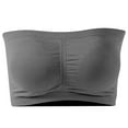 thumbnail image 2 of OSFVNOXV Strapless Bras for Women Wireless Large Bust B Cup Soft Seamless Detachable Straps Stretchable Bandeau Bras ,S-3XL, 2 of 7