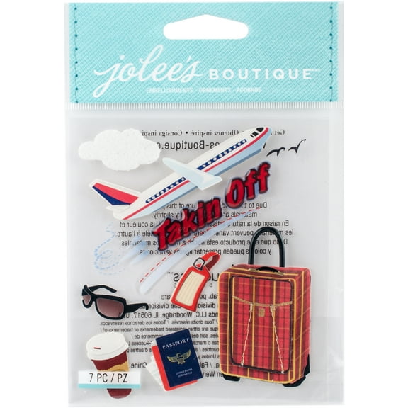 Jolee's Boutique Taking Off Dimensional Stickers, 9 Piece