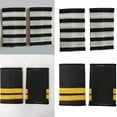 SIEYIO 1 Pair Professional Pilot Epaulets Captain Uniform Epaulets ...