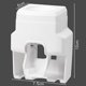 thumbnail image 2 of 2 Pcs Wall Mount Toothpaste Dispenser Toothbrush Holder Set, Wall Holder (gray), 2 of 5