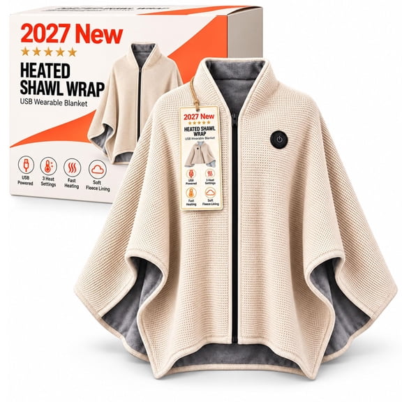 Heated Shawl Wraps for Women, USB Wearable Blanket