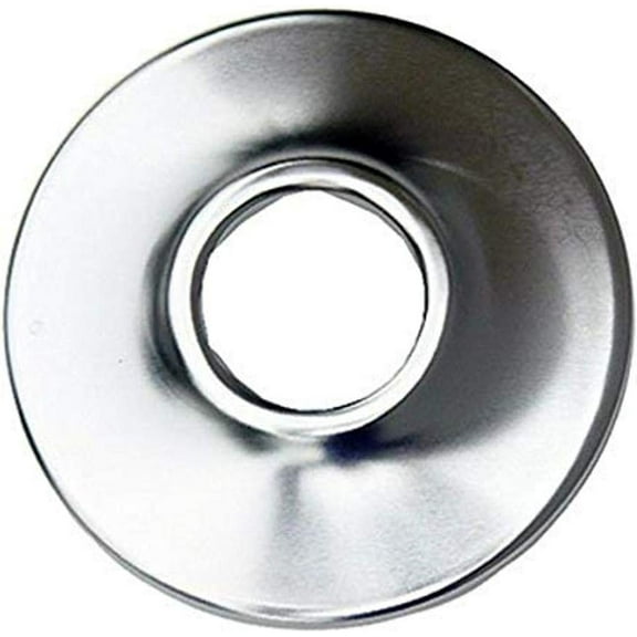 Lasco Fittings Shallow Flange Chrome Plated Brass - Fits 1/2 Inch Iron Pipe, Silver