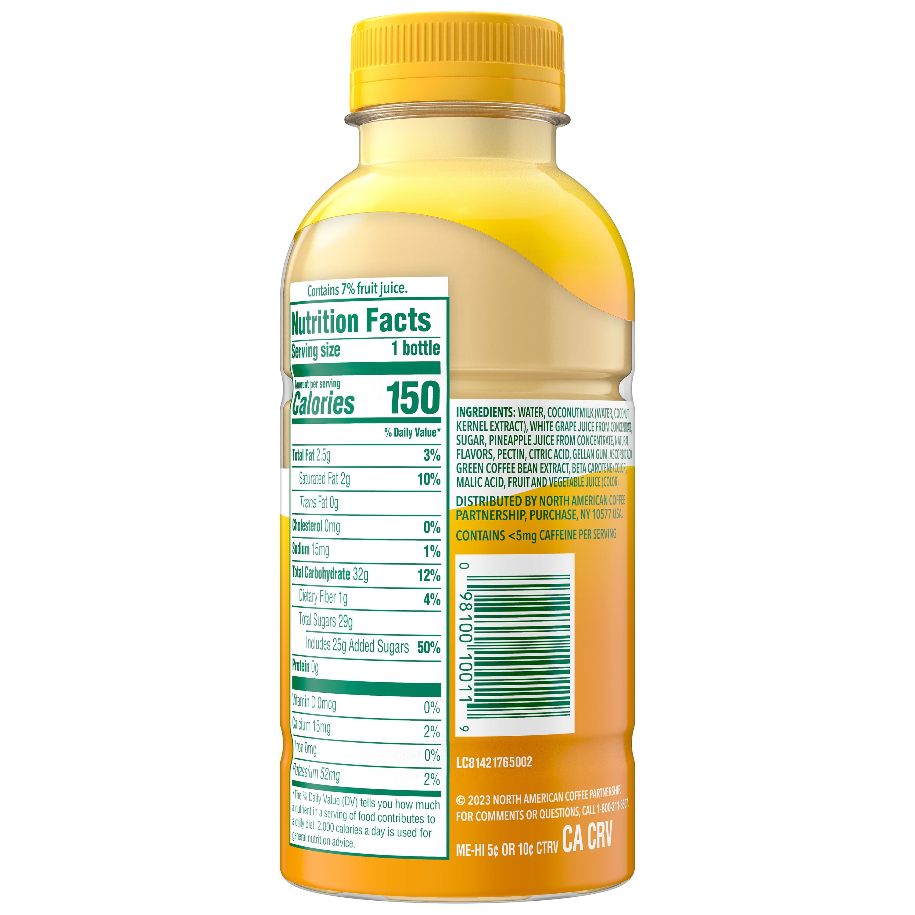 (2 pack) PR Starbucks Paradise Drink Pineapple Passionfruit with Coconut Milk, 14 fl oz Bottle