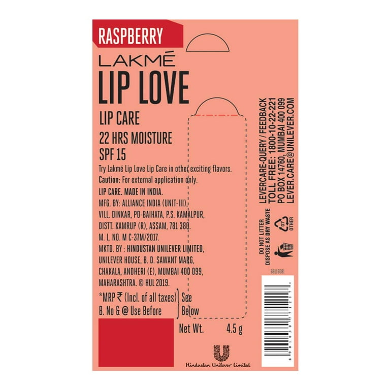 Lakme Lip Love SPF 15 Gelato Lip balm for Soft, Smooth 
