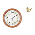 thumbnail image 1 of Reloj de pared con pájaro cantor, figura de pájaro dorado, reloj decorativo para cocina, decoración del hogar, escultura de pájaro moderna para sala d, 1 of 8