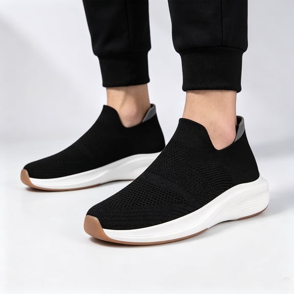 Women's Slip On Walking Shoes Comfortable Lightweight Breathable Socks Shoes Casual Mesh Tennis Gym Walking Sneakers