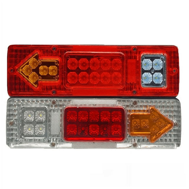 Luz trasera para coche de 12 V y 19 led, luz trasera electrónica para camión, luz trasera de 19 led, luz trasera de flecha de 24 V