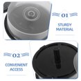 thumbnail image 2 of Seau de Rangement Transparent pour CD pour Bureau à Domicile avec Grande Capacité, Contient 25 Disques en PP, 2 of 9