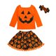 thumbnail image 2 of Girsl Set de tres piezas traje de halloween tutú vestido de bebé traje de mono mameluco de calabaza 2 años 2 años Magideal Girsl Set de tres piezas, 2 of 7