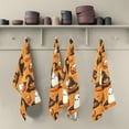 thumbnail image 5 of Dreamtimes Ghost Pumpkins Orange Kitchen Towel, Dish Towels Quick Drying Tea Towels Absorbent Hand Towels for Kitchen Sink Dinner Table 28 x 18 Inches, Set of 1, 5 of 7