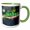 Green/White, variant on 3drose, Fiji Banded Iguana Lizard, Vitu Levu, Fiji - Oc01 Dpb0260 - Douglas Peebles, 11oz Mug