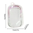 thumbnail image 3 of SDJMa Transparent PVC Doll Storage Backpack with Keychain – Waterproof Hanging Pouch for Collectible Figures, Travel, or Display (Black), 3 of 5