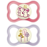 MAM Air Night Pacifier, 6+ Months, Girl, 2 Pack