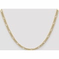 thumbnail image 2 of 10K Yellow Gold 4.2mm Semi-Solid Figaro Chain (18 X 4.2) Made In South Africa 10bc94-18, 2 of 5