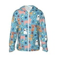 thumbnail image 1 of Balery Cute Dog Sudadera ligera de manga larga con capucha y protección solar UPF 50+ para hombre y mujer, ideal para pesca y running-Medium, 1 of 7