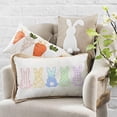 thumbnail image 2 of Easter Lumbar Pillow Cover 12X20 Watercolor Rabbbit Farmhouse Decorative Cushion Case Home Spring for Sofa Couch AA067-12, 2 of 5