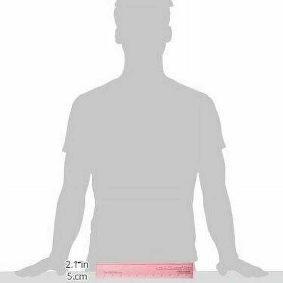 Cm Designs Ruler 12" Add-A-Quarter Plus Pink
