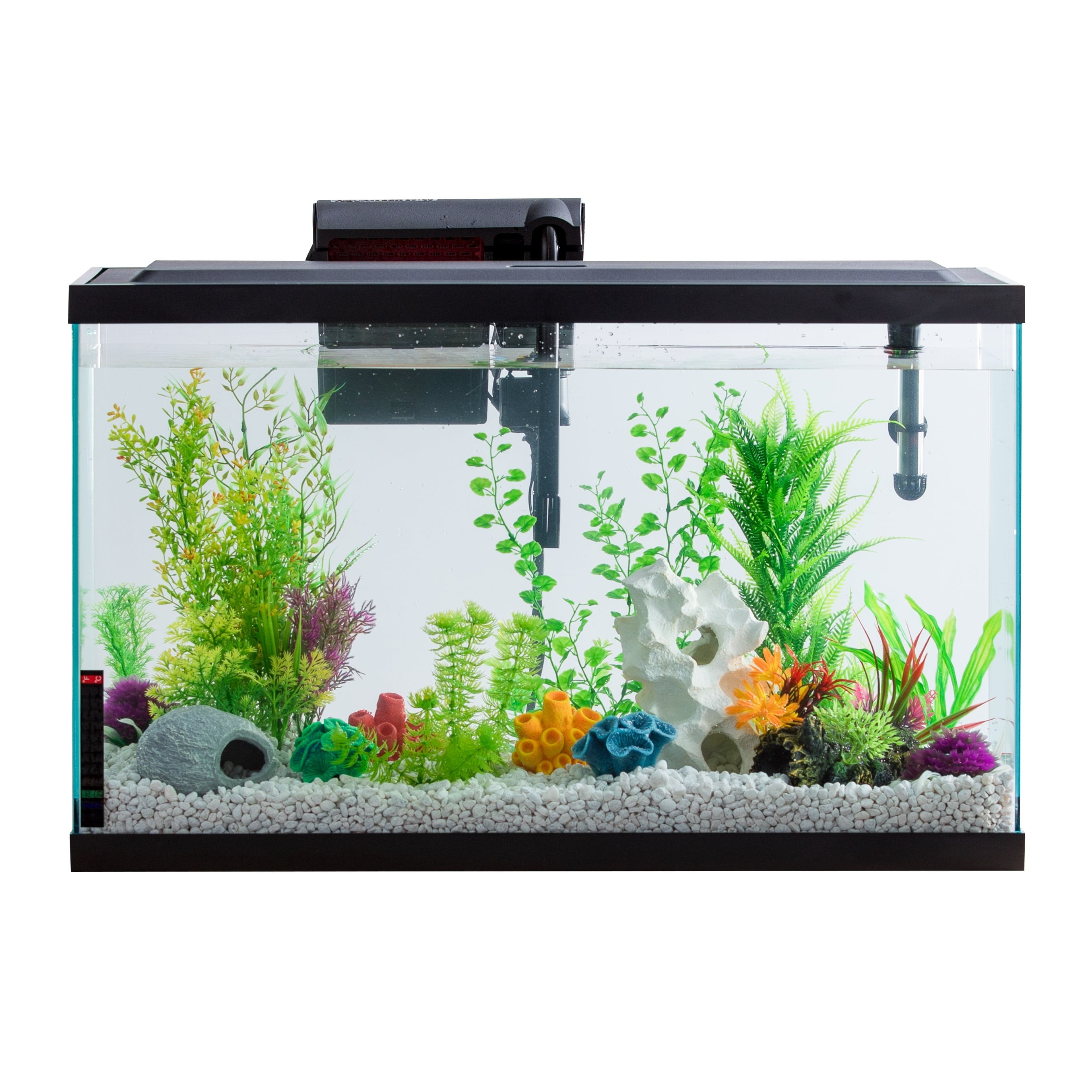 Aquarium Starter Kit Fish Tank 10 Gallon LED Light Aqua Culture with LED Light 