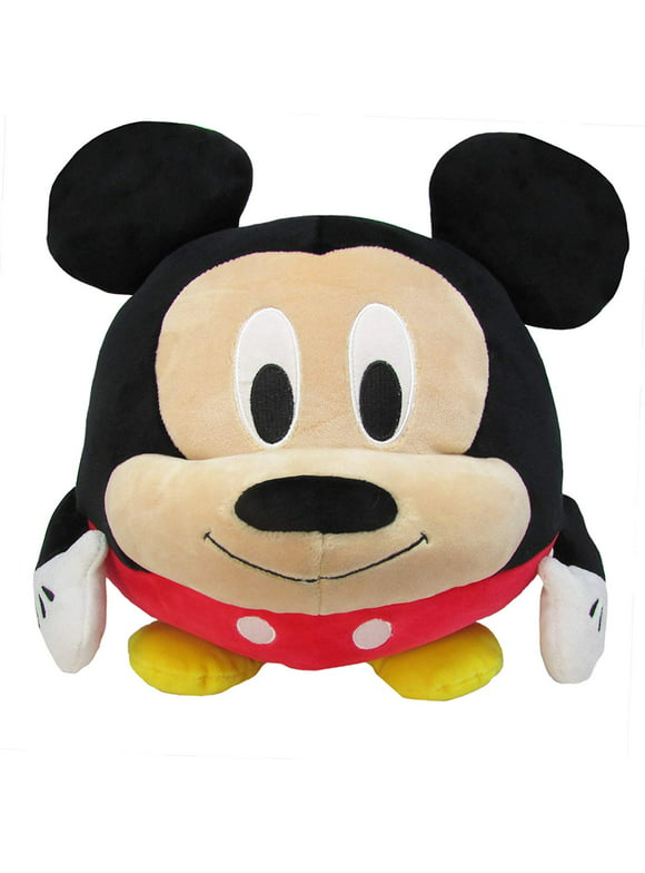 Disney Mickey Mouse Round Cuddle Pal Stuffed Animal Plush Toy, 10 Inches
