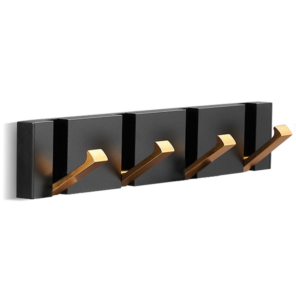 Wallmounted Hanger, No Drilling Coat Hooks, Aluminum Bathroom Towel