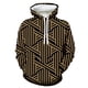 thumbnail image 4 of Sudadera con capucha con estampado geométrico 3D clásico para hombre y mujer, sudadera con capucha de manga larga con cordón, informal, holgada, para la calle, 4 of 5