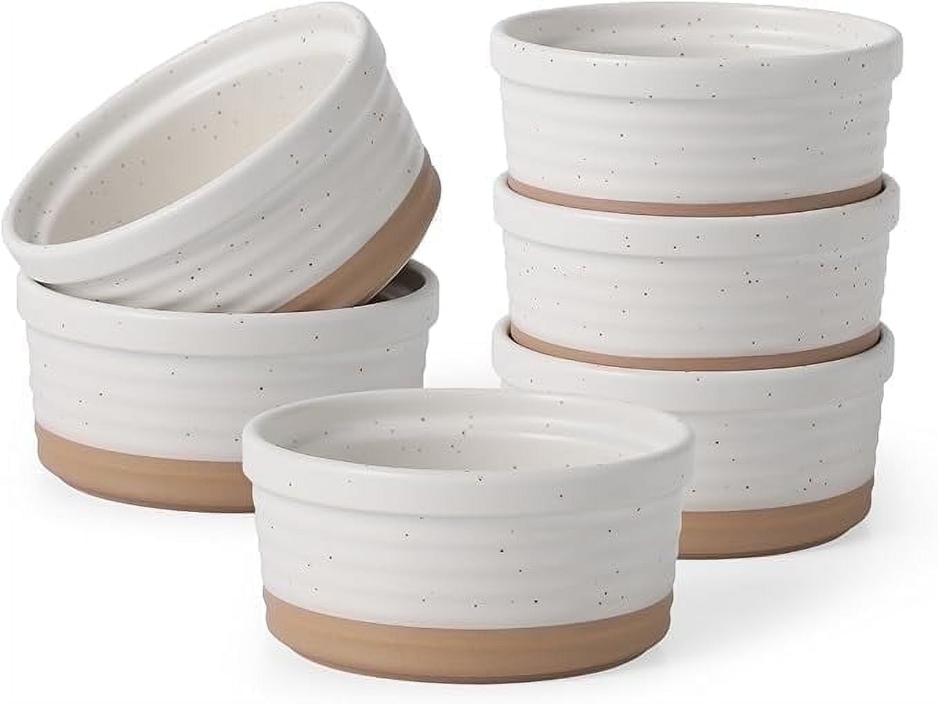 The Pioneer Woman Colette Stoneware Ramekin Cream Rustic Serving