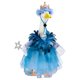 thumbnail image 3 of Conjunto de disfraz de princesa de plumas azules de 23 pulgadas para decoración de porche con varita estelar, tocado y accesorios para decoración de jardín, patio y patio trasero, 3 of 9